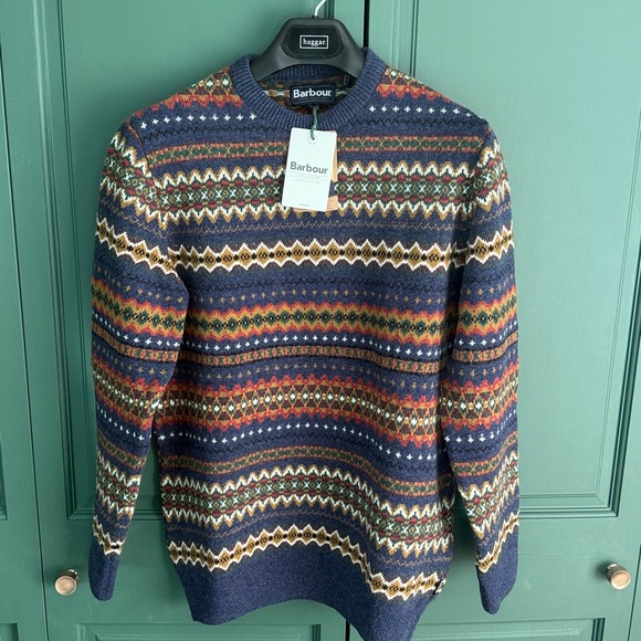 Barbour Men's Fair Isle Crewneck Sweater